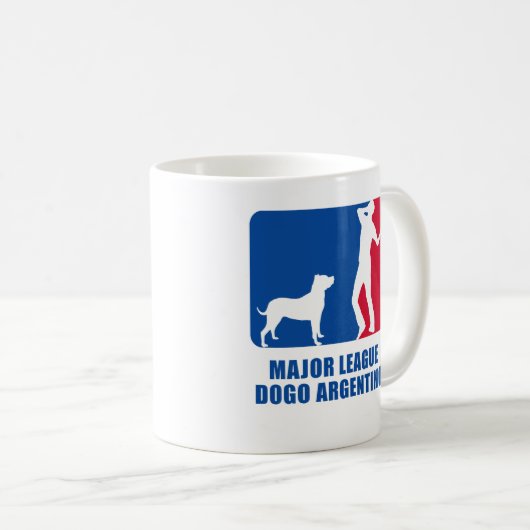 Dogo Argentino Kaffeetasse (VorderseiteRechts)