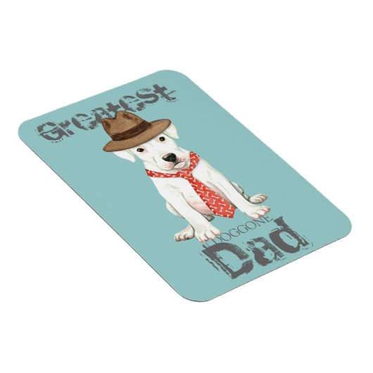 Dogo Argentino Magnet (Rechte Seite)