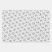 Dogo Argentino Malerei Mastiff Original Hunde Kuns Geschenkpapier Set (Vorderseite)