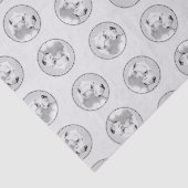 Dogo Argentino Malerei Mastiff Original Hunde Kuns Seidenpapier (Ausschnitt)