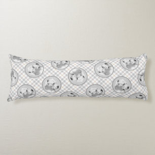 Dogo Argentino Malerei Mastiff Original Hunde Kuns Seitenschläferkissen