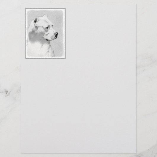 Dogo Argentino Malerei - Original Dog Art (Vorderseite)