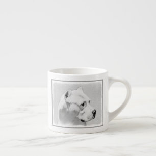 Dogo Argentino Malerei - Original Dog Art Espressotasse