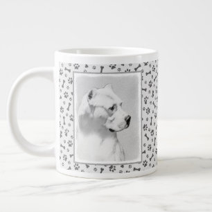 Dogo Argentino Malerei - Original Dog Art Jumbo-Tasse