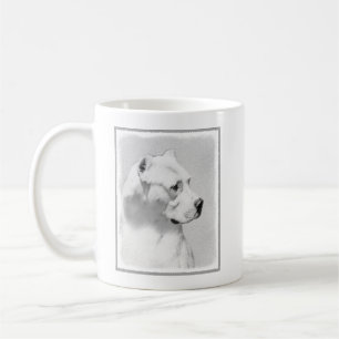 Dogo Argentino Malerei - Original Dog Art Kaffeetasse