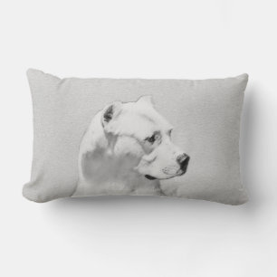 Dogo Argentino Malerei - Original Dog Art Lendenkissen