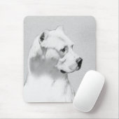 Dogo Argentino Malerei - Original Dog Art Mousepad (Mit Mouse)