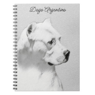 Dogo Argentino Malerei - Original Dog Art Notizblock