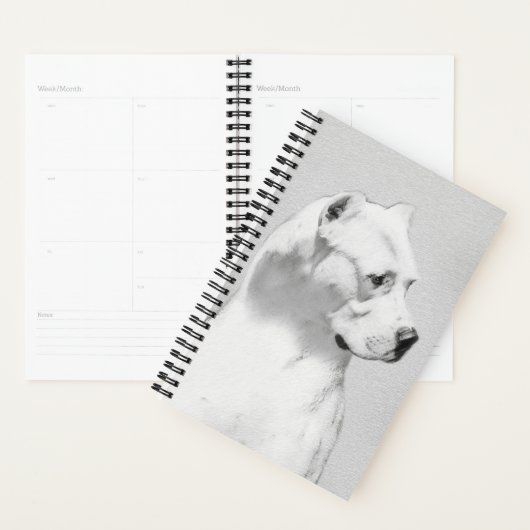 Dogo Argentino Malerei - Original Dog Art Planer (Anzeige)