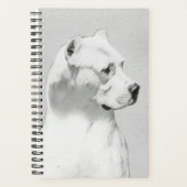 Dogo Argentino Malerei - Original Dog Art Planer (Vorderseite)