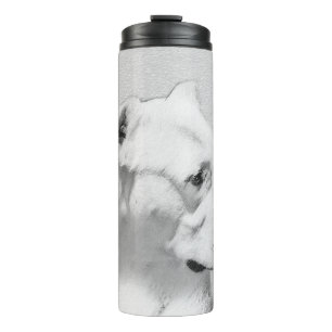 Dogo Argentino Malerei - Original Dog Art Thermosbecher
