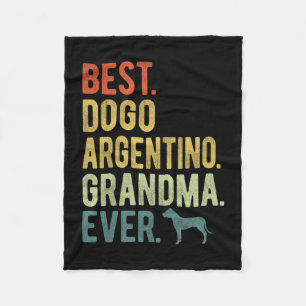 Dogo Argentino Oma Ever Dog liebt Mutter's Da Fleecedecke