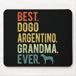 Dogo Argentino Oma jemals Hunde Liebhaber Mutterta Mousepad