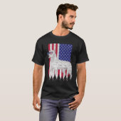 Dogo Argentino Patriotic Dog Usa Pride American Fl T-Shirt (Vorne ganz)