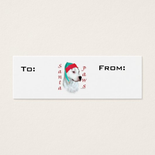 Dogo Argentino Paws Gift Tags (Vorderseite)