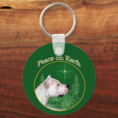 Dogo Argentino Peace Schlüsselanhänger (Vorderseite)