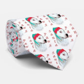 Dogo Argentino Santa Paws Krawatte (Gerollt)