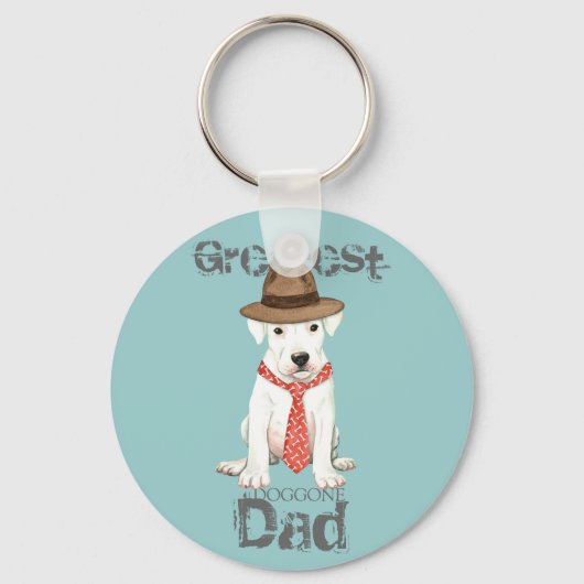 Dogo Argentino Schlüsselanhänger (Vorderseite)