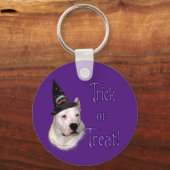 Dogo Argentino Trick Schlüsselanhänger (Rückseite)