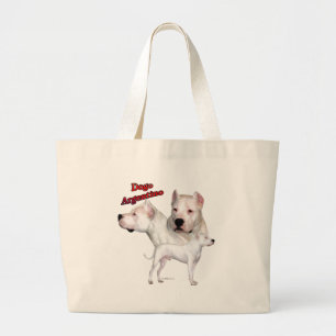 Dogo Argentino Trio 2 Jumbo Stoffbeutel