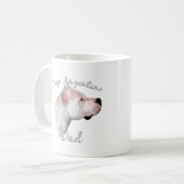 Dogo Argentino Vater 2 Kaffeetasse (Vorderseite Links)