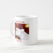 Dogo Argentino Weihnachtsgeist Kaffeetasse (Vorderseite Links)