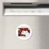 Dogo Argentino Weihnachtsgeist - Magnet (In Situ (Geschirrspüler))