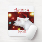 Dogo Argentino Weihnachtsgeist Mousepad (Mit Mouse)