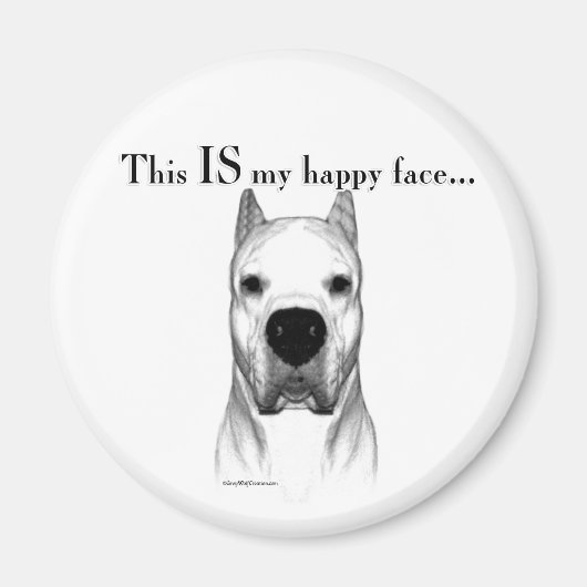 Dogo Happy Face Magnet (Vorne)