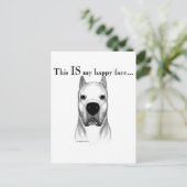 Dogo Happy Face Postkarte (Stehend Vorderseite)