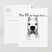 Dogo Happy Face Postkarte (Vorne/Hinten)