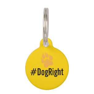 #DogRight MAGA lustig editierbarer Tag DIY Hundeta Tiermarke