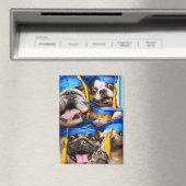 Dogs and Cat Grads in Photo Booth Magnet (In Situ (Geschirrspüler))
