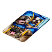 Dogs and Cat Grads in Photo Booth Magnet (Linke Seite)