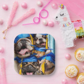 Dogs and Cat Grads in Photo Booth Pappteller (Party)