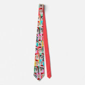 Dogs and Cats with Santa Beard Krawatte (Vorderseite)