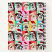 Dogs and Cats with Santa Beard Notizblock (Rückseite)