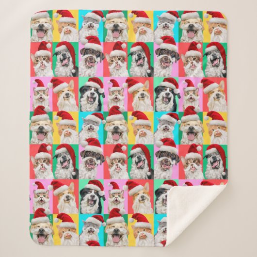 Dogs and Cats with Santa Beard Sherpadecke (Vorderseite)