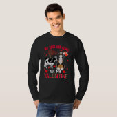 Dogs And Cows Are My Valentine Bernedoodle With Co T-Shirt (Vorne ganz)