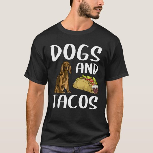 Dogs And Tacos Cocker Spaniel Mexican Food T-Shirt (Vorderseite)
