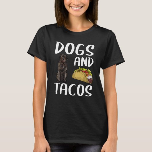 Dogs And Tacos Neapolitan Mastiff Mexican Food T-Shirt (Vorderseite)