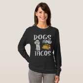Dogs And Tacos Poodle Mexican Food T-Shirt (Vorne ganz)