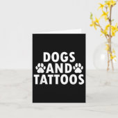 Dogs And Tattoos Karte (Gelbe Blume)