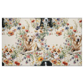 Dogs and Wildflowers Seamless Repeating Pattern Stoff (Fat Quarter (45,7 x 55,9 cm))