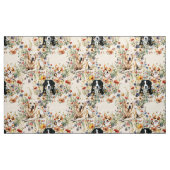 Dogs and Wildflowers Seamless Repeating Pattern Stoff (Yard (91,4 cm))