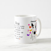 Dogs are love kaffeetasse (VorderseiteRechts)