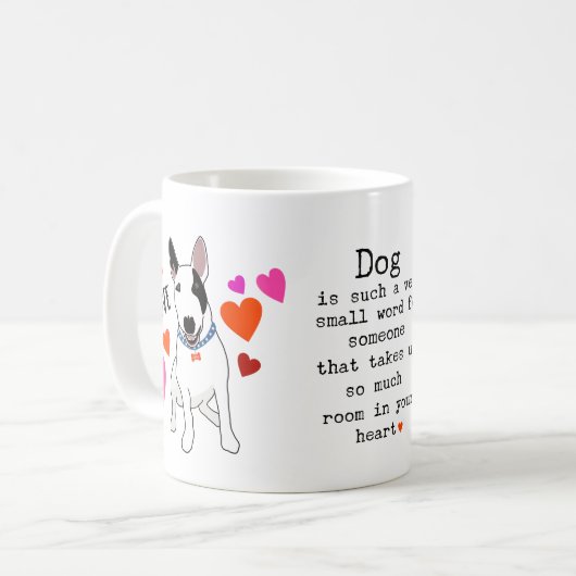 Dogs are love kaffeetasse (Vorderseite Links)