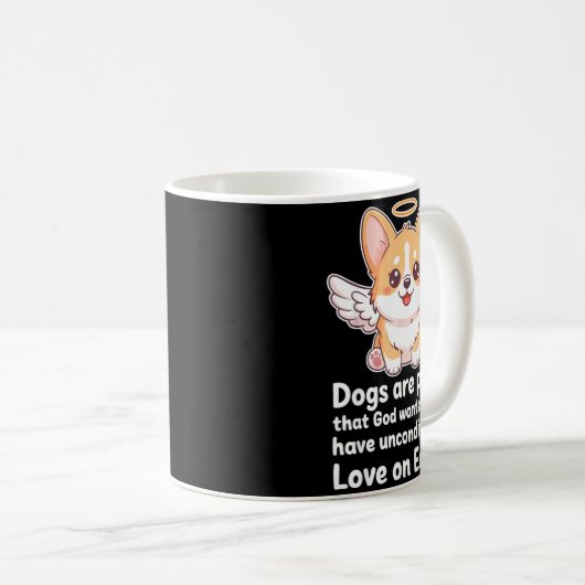 Dogs Are Proof That God Wanted Us Christian Pets Kaffeetasse (VorderseiteRechts)
