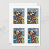 Dogs at Salt Lake, Feiertagskarte (Vorne/Hinten)