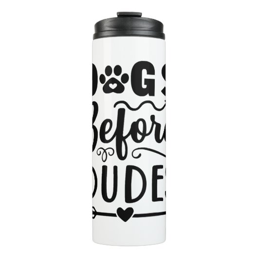 Dogs before Dudes Thermosbecher (Vorderseite)